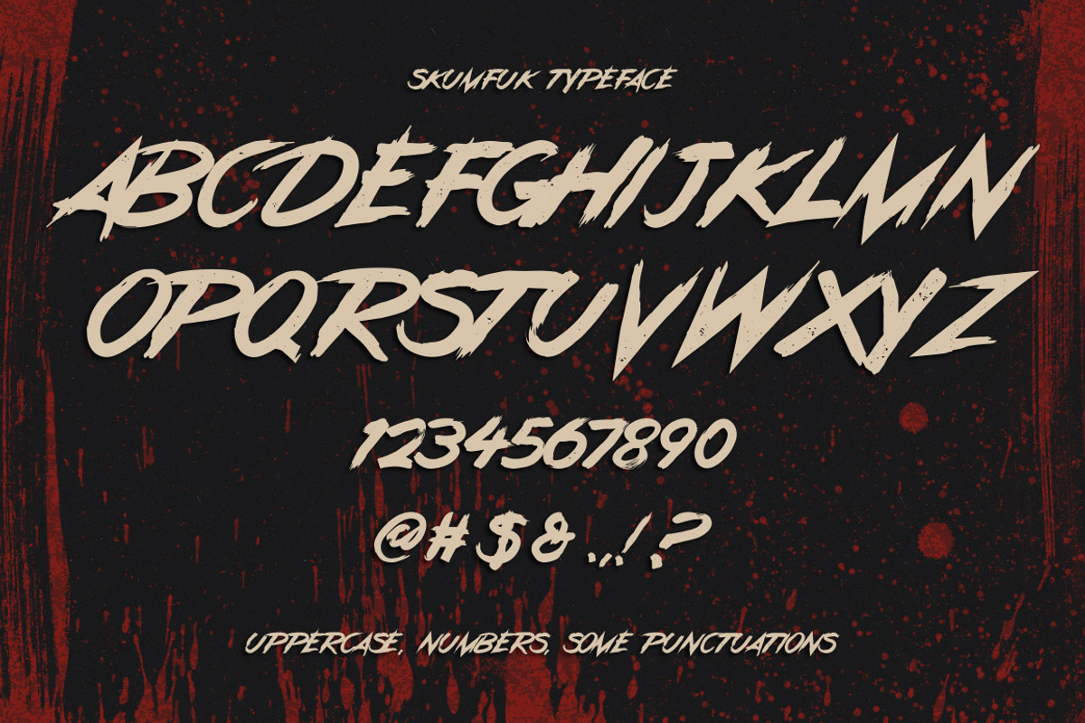 Skumfuk Typeface preview 2