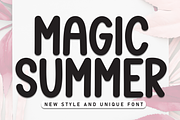 Magic Summer | Script Font, a Script Font by Scratchones (Thumbnail 1 of 8)
