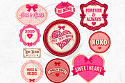 Vintage Valentines Day Labels PNG, a Seasonal Illustration by ThatsDesignArt (Thumbnail 7 of 9)
