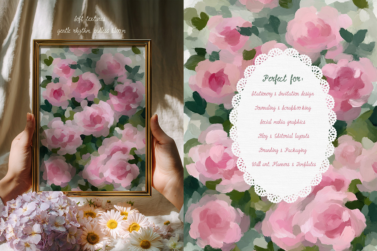Hand-Painted Backgrounds & Frames, a Background Graphic by Essentially Nomadic (Photo 7 of 16)