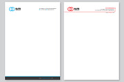 Letterhead MS Word DOCX, a Stationery Template by Design'sTRIBE (Thumbnail 2 of 5)