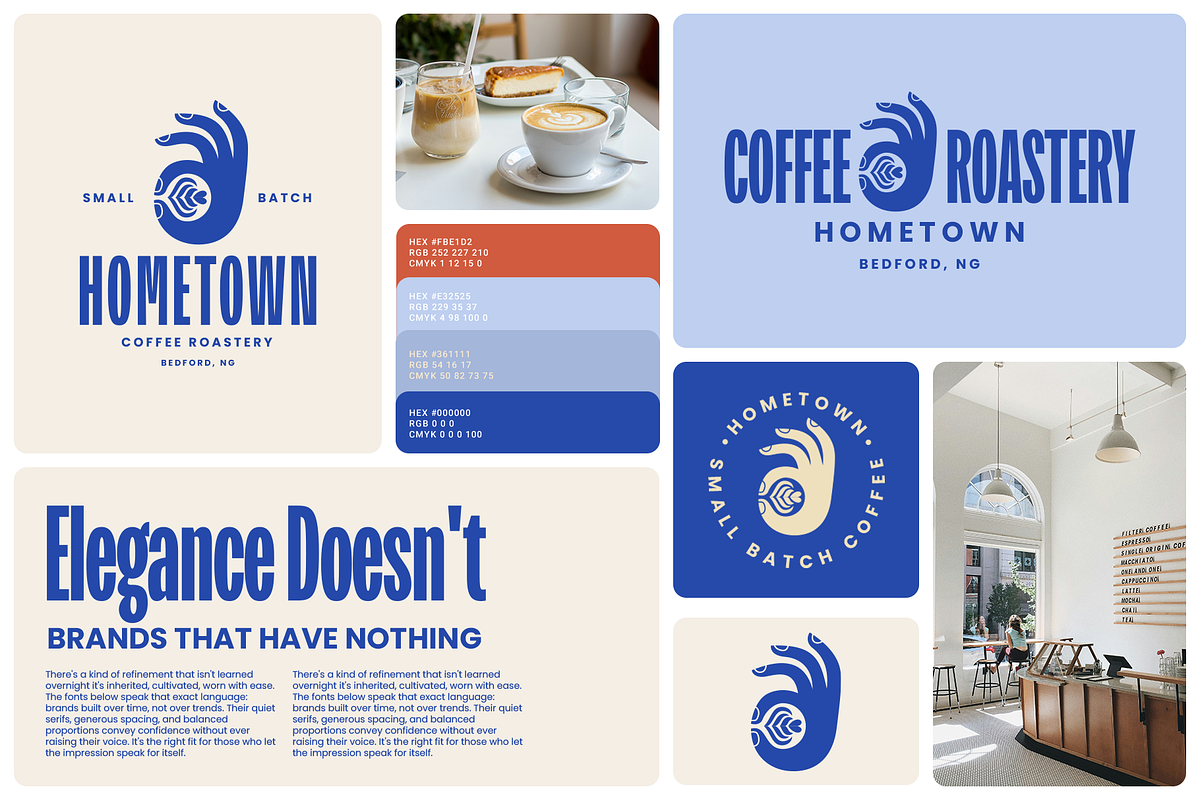 Hometown Coffee Roasters Logo, a Branding & Logo Template by Headfonts (Photo 2 of 3)