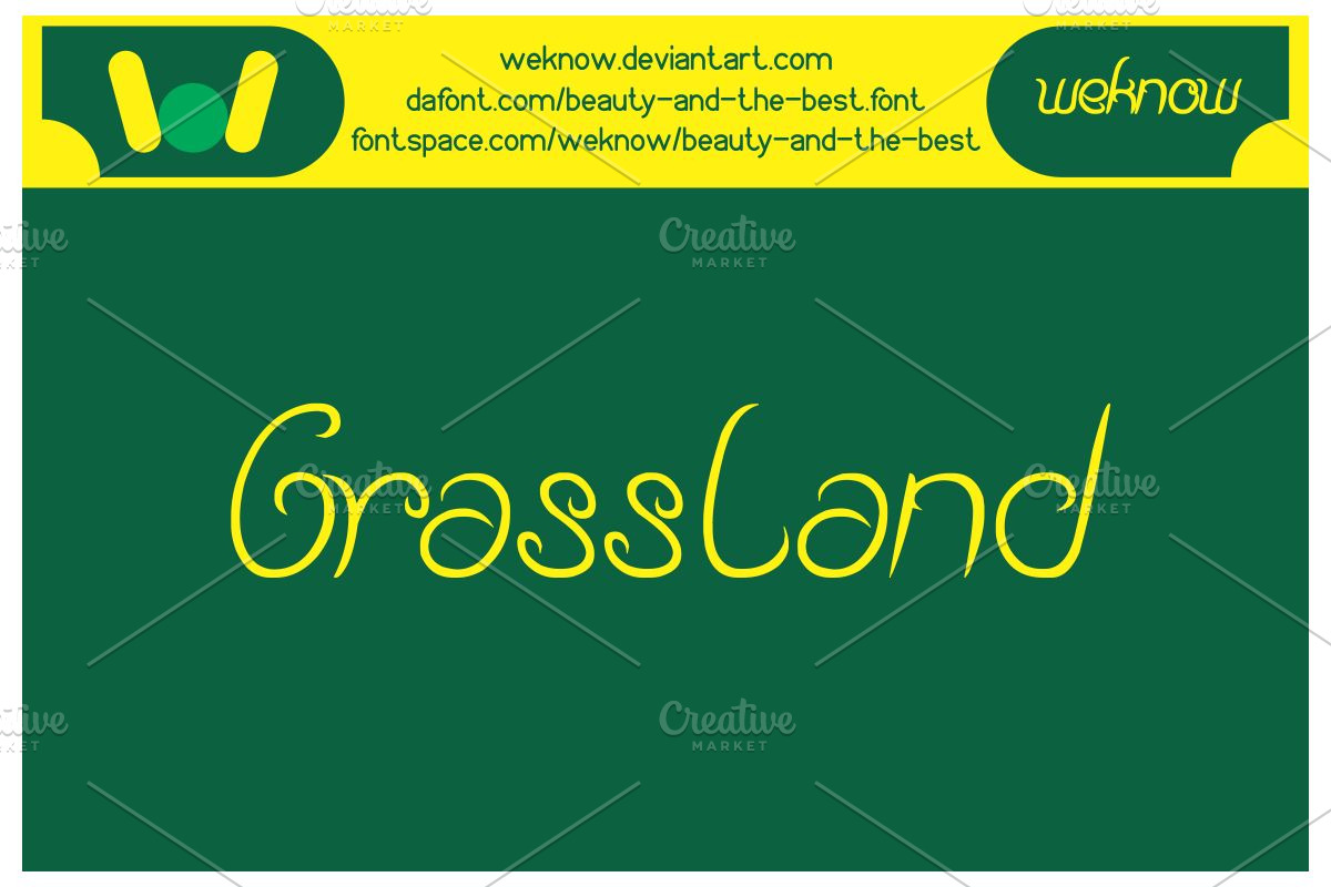 beauty and the best font preview 3