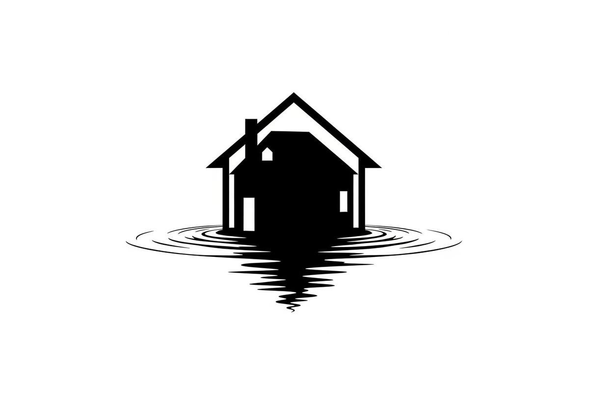 50 Flooded Home Silhouette Bundle, an Illustration by Designs_River (Photo 41 of 51)