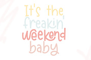 Hello Saturday, a Font by Dansie Design (Thumbnail 3 of 6)