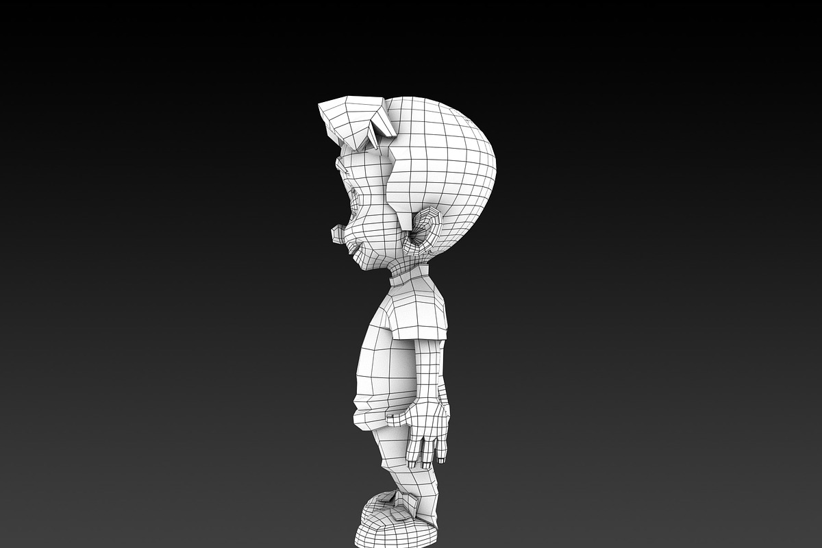Cartoon Boy 3D Model, a Characters & Person 3D Model by HueNestify (Photo 3 of 4)