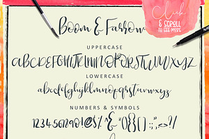 Font & Watercolor Bundle 92% OFF