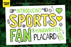 Sports Fan - A Placard Font