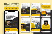 Black Gold Real Estate Social Media, a Social Media Template by Jiwstudio (Thumbnail 1 of 4)