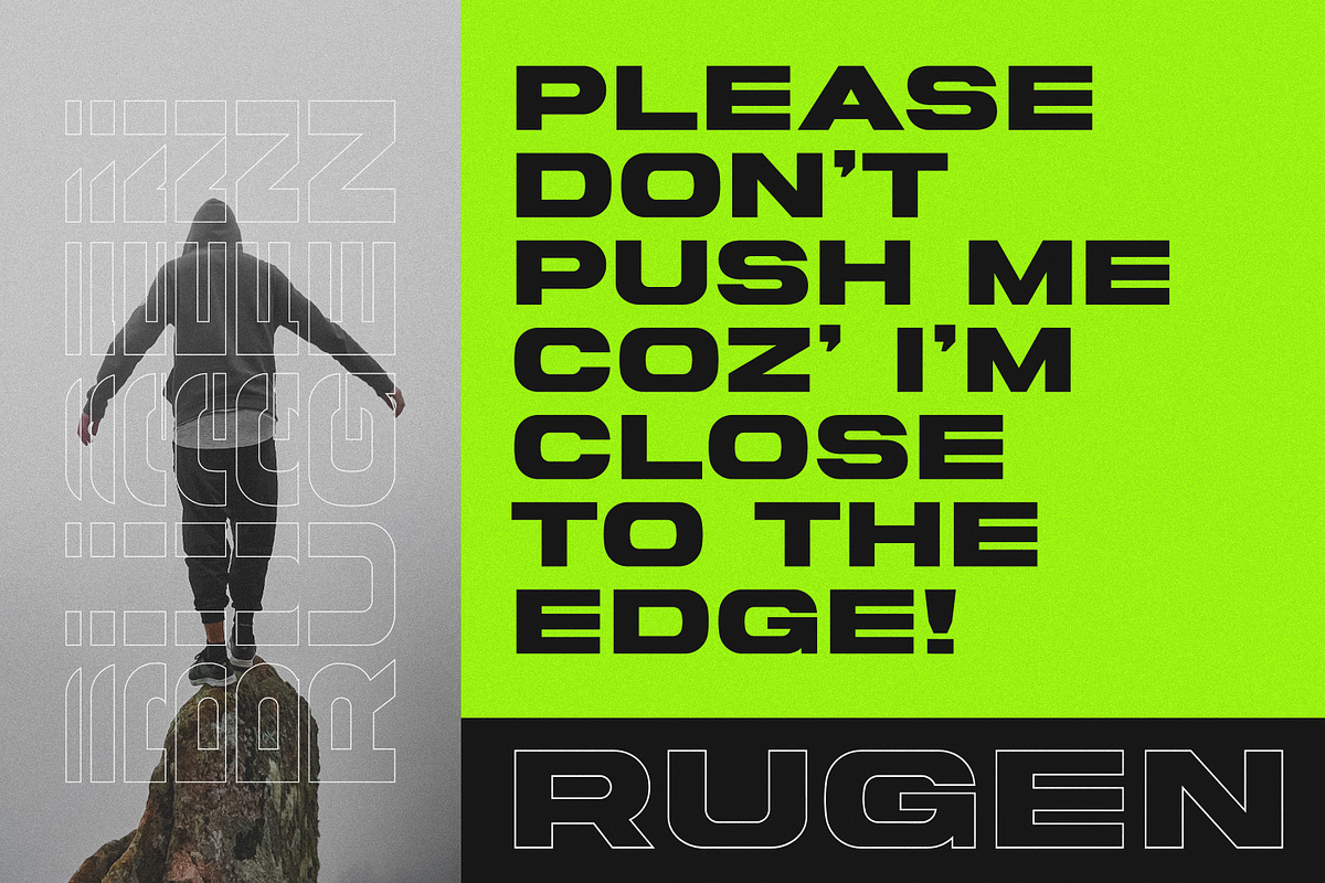 Rugen – All Caps Expanded, a Sans Serif Font by Variatype (Photo 5 of 11)