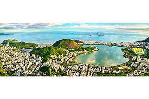 View of Copacabana, Ipanema, Humaita, an Architecture Photo by Leonid Andronov