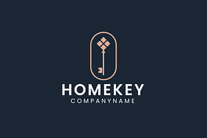 Home key logo illustration, a Branding & Logo Template by Dyn Studio
