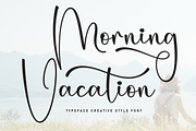 Morning Vacation | Script Font, a Handwritten Font by Scratchones (Thumbnail 1 of 9)