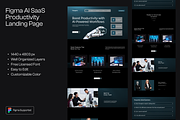 Figma AI SaaS Productivity, a Landing Page Template by Musara (Thumbnail 1 of 5)