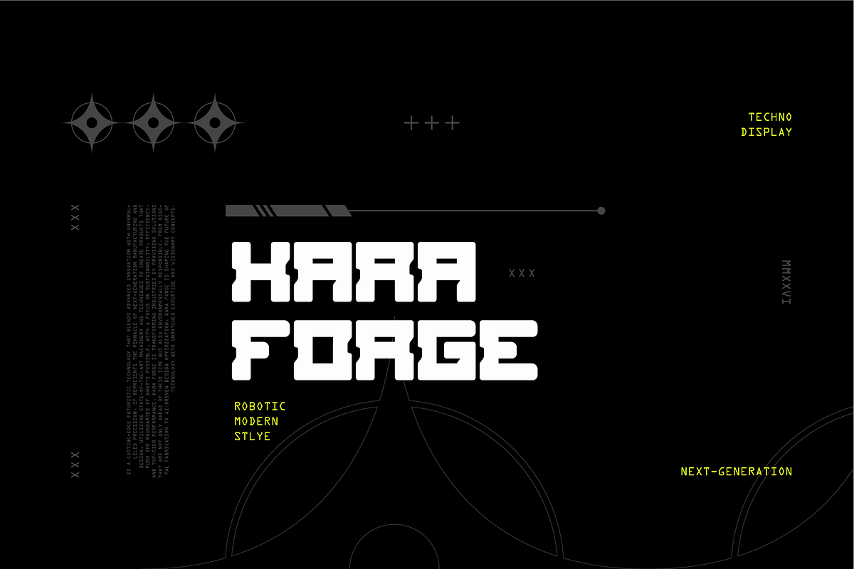 Rogweek - Futuristic Display Font, a Sans Serif Font by Typeagle (Photo 5 of 11)