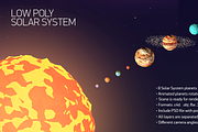 Low poly solar system, an Environmental 3D Model by Anton Moek (Thumbnail 1 of 7)
