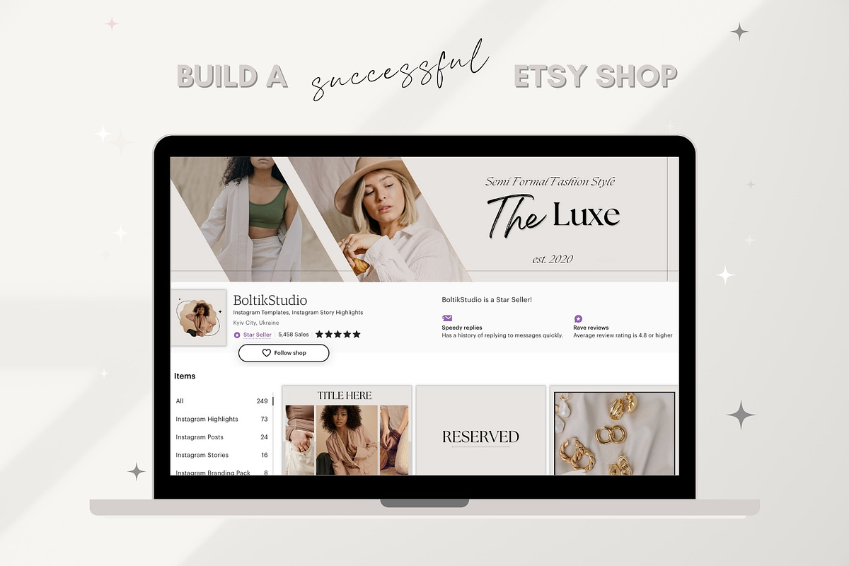 Etsy Shop Banner Kit, a Templates & Theme by Boltik Studio (Photo 7 of 7)