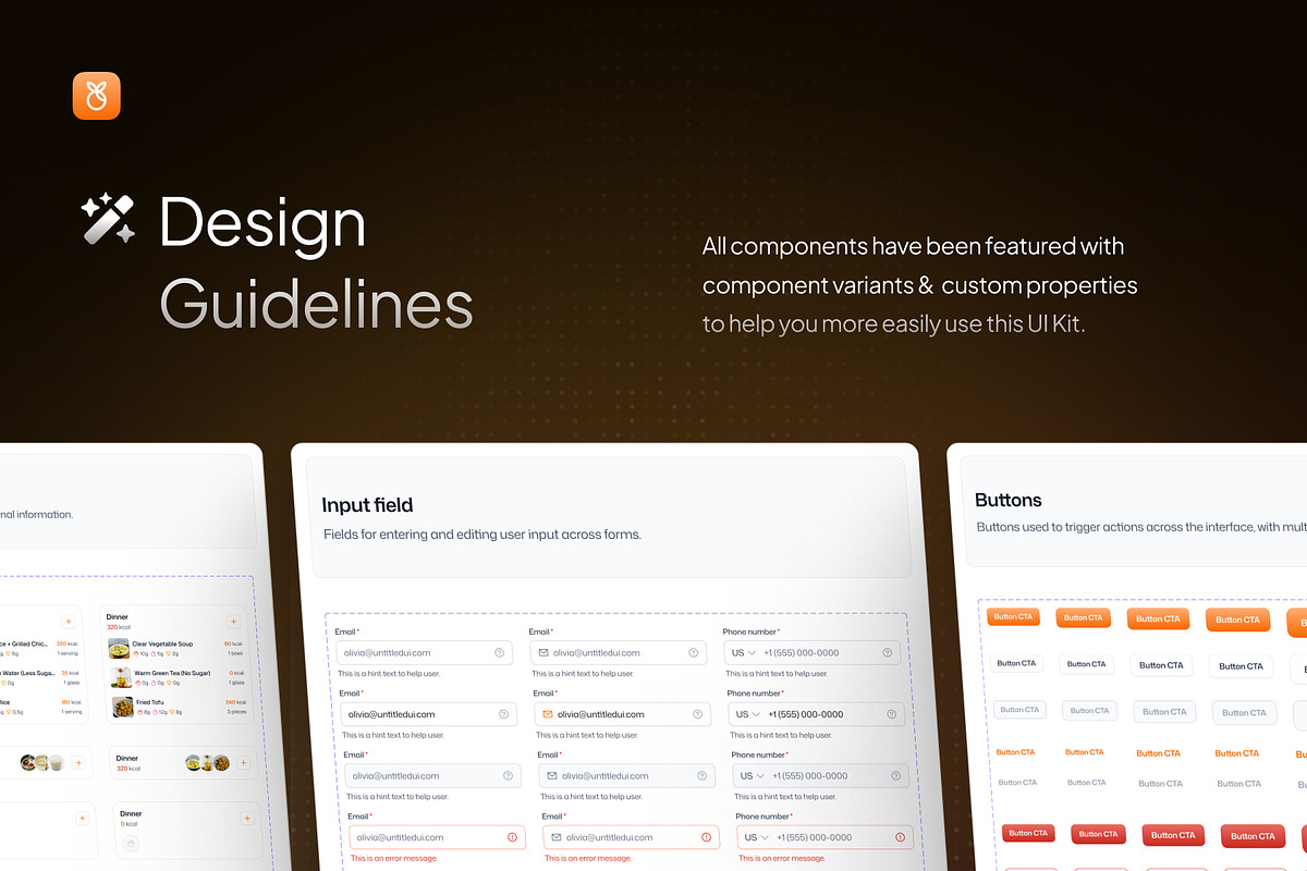 Calmorie Calorie Tracker App UI Kit, an UI Kit Template by Rafiq | YDN (Photo 3 of 6)