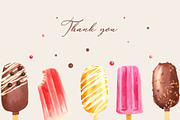 Watercolor ice-cream, an Object Graphic by Anastasia Timosch (Thumbnail 6 of 6)