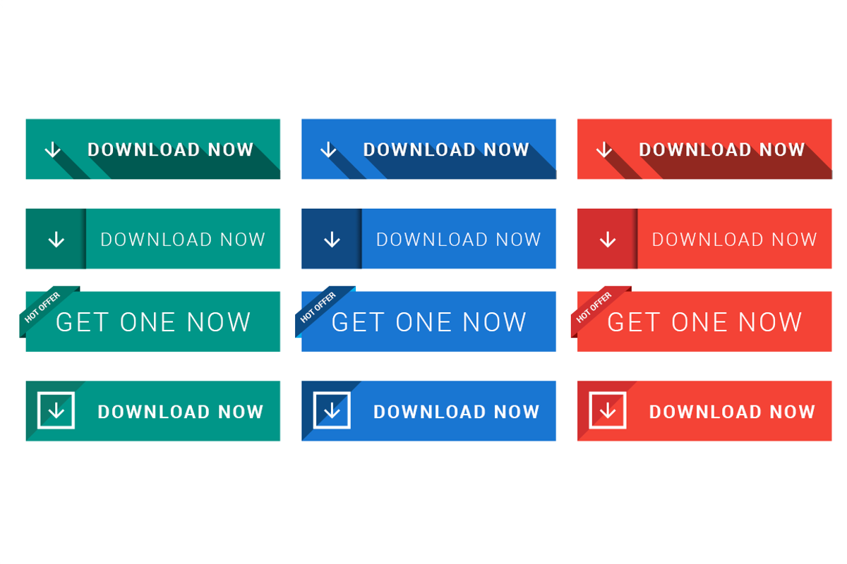 Flat Download Button-Material Design, a Templates & Theme by Saif71 - Shop