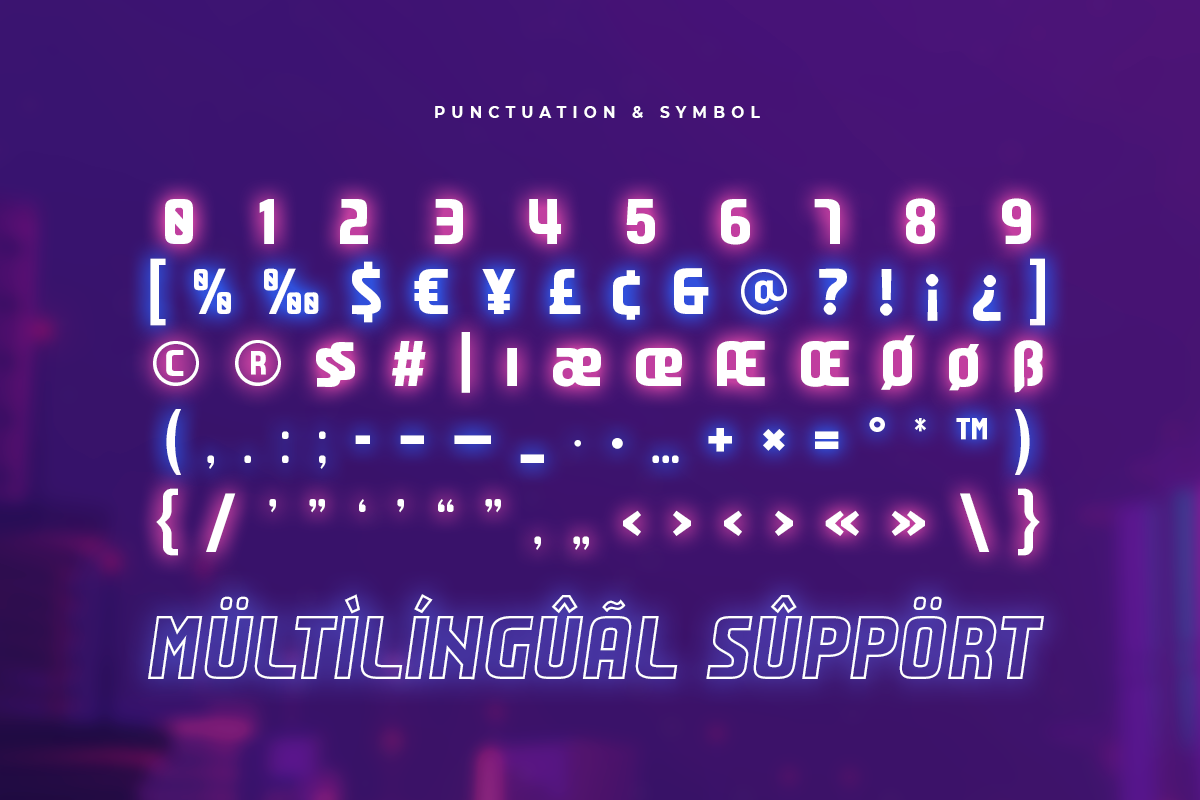 NIGHTIES - Neon Light Party Font, a Sans Serif Font by Hamz Studio (Photo 10 of 11)