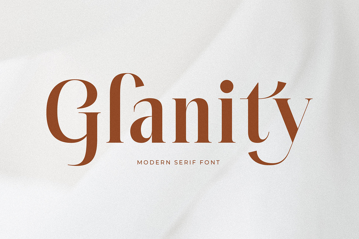 Glanity Modern Serif Font, a Serif Font by Letterena Studios (Photo 1 of 15)
