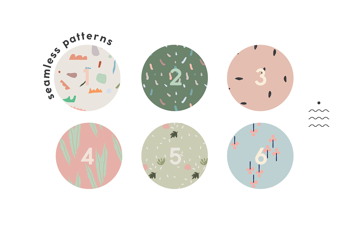 Organic Shapes & Patterns Kit, a Pattern Graphic by Flow with it (Photo 11 of 12)