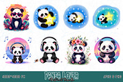 Panda Lover T-shirt Design Bundle, an Illustration by Sofia's Fashion (Thumbnail 2 of 3)