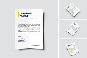 High Quality Letterhead Mockup, an Advertising Mockup by swsi-studio