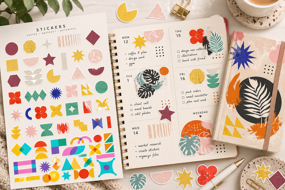 Abstract Geometric Grunge Clipart, a Decorative Illustration by Anna Studio (Photo 11 of 12)