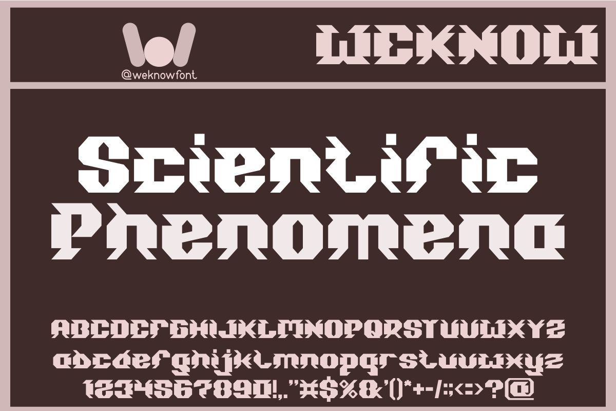Space Station font, a Font by weknow (Photo 5 of 9)