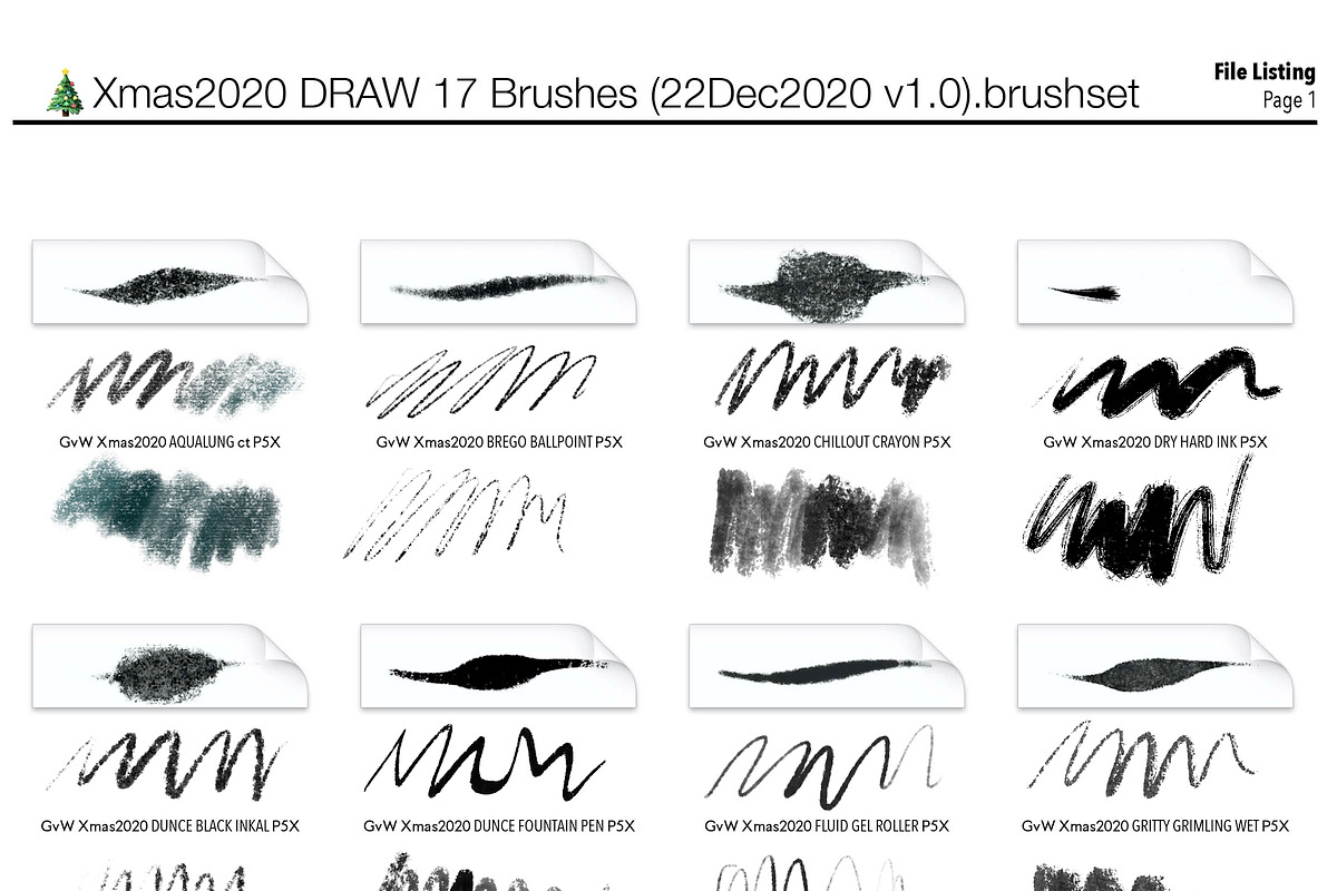XMAS 2020 Bundle: 150+ Brushes, a Brush Add-On by Georg's Procreate Brushes (Photo 3 of 6)