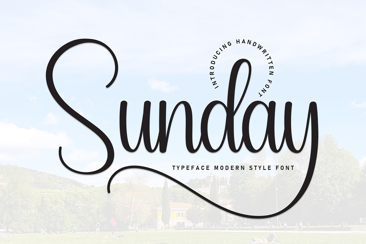 Sunday | Script Font, a Handwritten Font by Scratchones (Photo 1 of 9)