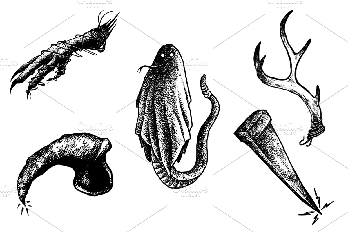 23 Tattoo Art Design Pack, an Education Illustration by Design by sebrodbrick (Photo 6 of 6)