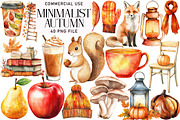 Minimalist Watercolor Autumn, an Illustration by Daily.Designs (Thumbnail 1 of 4)