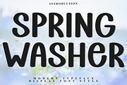 Spring Washer, a Script Font by InermediaSTUDIO (Thumbnail 1 of 8)