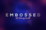 Embossed Lines 3D Lerttering, a Graphic by TVartworks (Thumbnail 3 of 14)