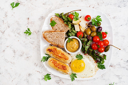 Keto, paleo breakfast.