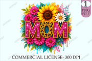 Floral Mama Png Mom Sublimation, a Graphic by designcity5 (Thumbnail 1 of 4)