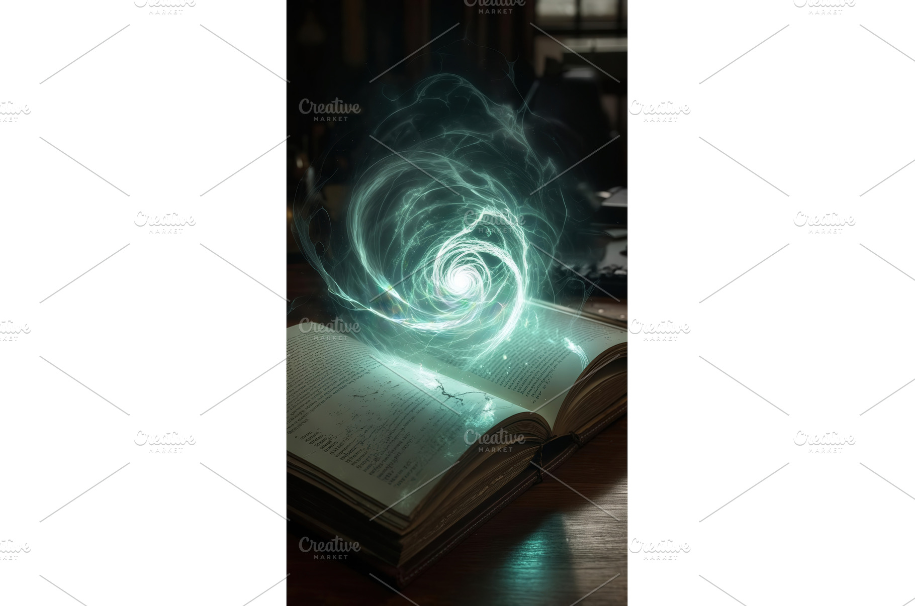 Open book with glowing magical, a Background Photo by tilialucida