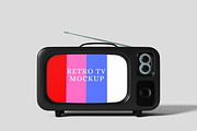 Retro TV Screen Mockup, a Wearable Device Mockup by safrizalstudio (Thumbnail 1 of 4)
