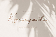 Komsiyochi Monoline Script