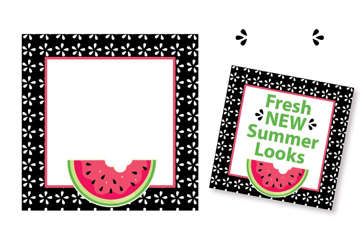 Juicy Watermelon Seamless Patterns, a Social Media Template by KT Art & Design (Photo 6 of 6)