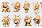 Whimsical 4th Of July Bee Clipart, a Seasonal Illustration by Rose Art (Thumbnail 2 of 6)
