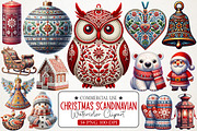 Christmas Scandinavian Clipart, an Illustration by RobertsArt (Thumbnail 1 of 7)