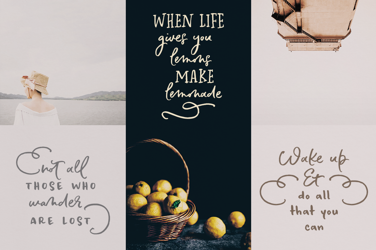 Soul Drifter handwritten brush font preview 4