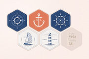 Summer Vista - Nautical Branding Kit, a Pattern Graphic by Polar Vectors (Thumbnail 9 of 21)