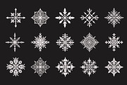 Snowflakes. 25 Illustrated Elements, an Object Graphic by Vicccky (Thumbnail 2 of 7)