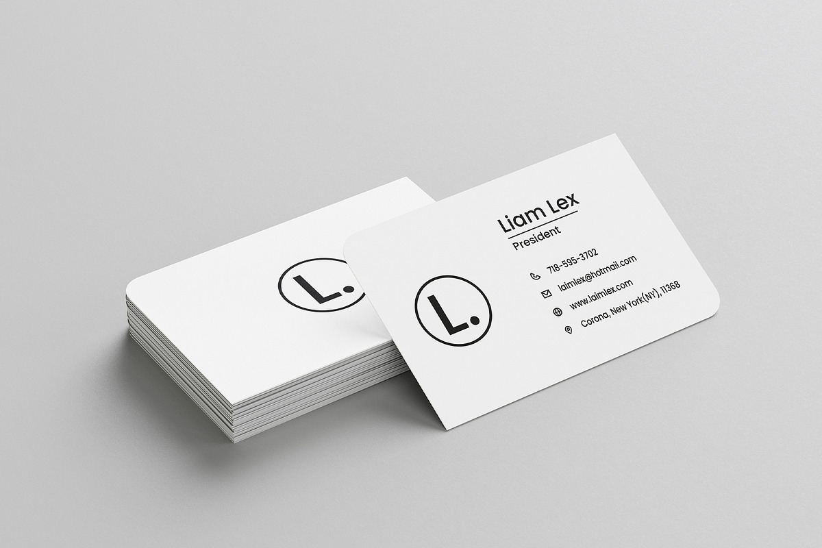 Minimal Classic Business Card, a Business Card Template by Faisal Mehmood (Photo 2 of 3)