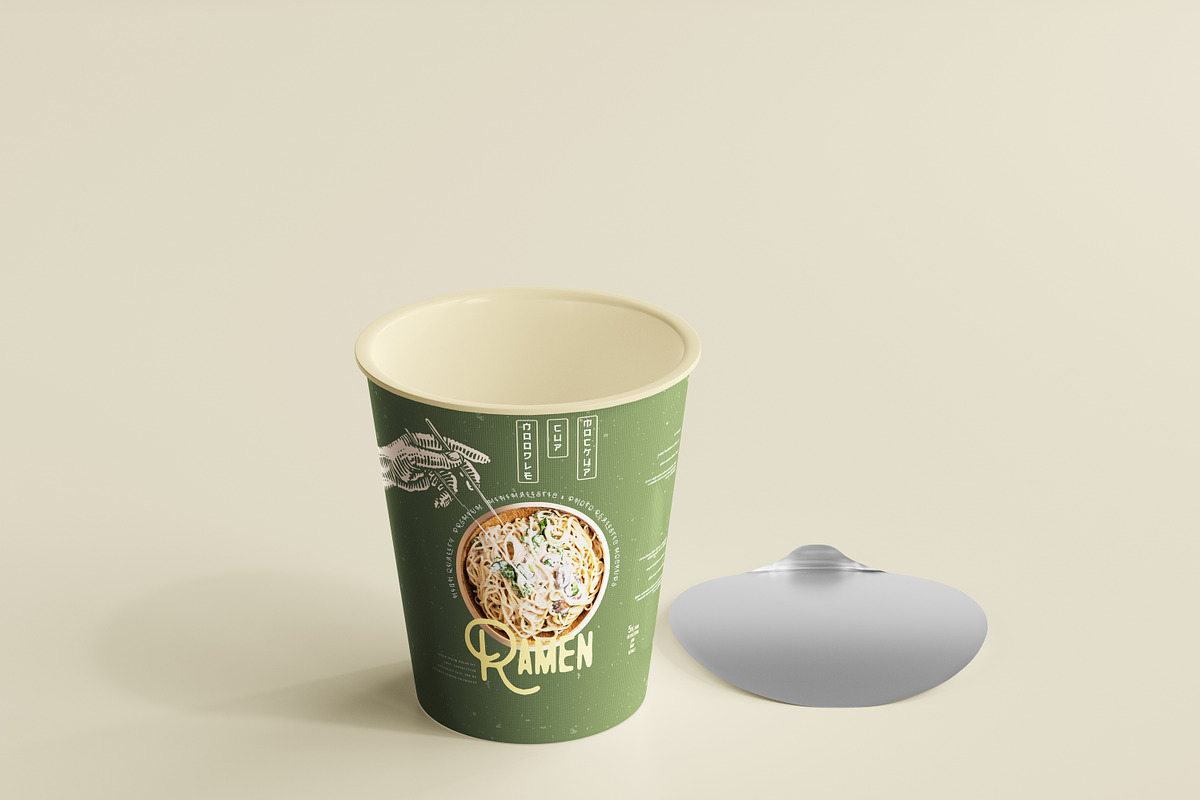 Noodle Cup Mock-ups, a Cups & Container Mockup by pmvch (Photo 19 of 20)